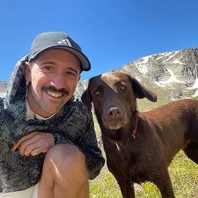 Fern the chocolate lab